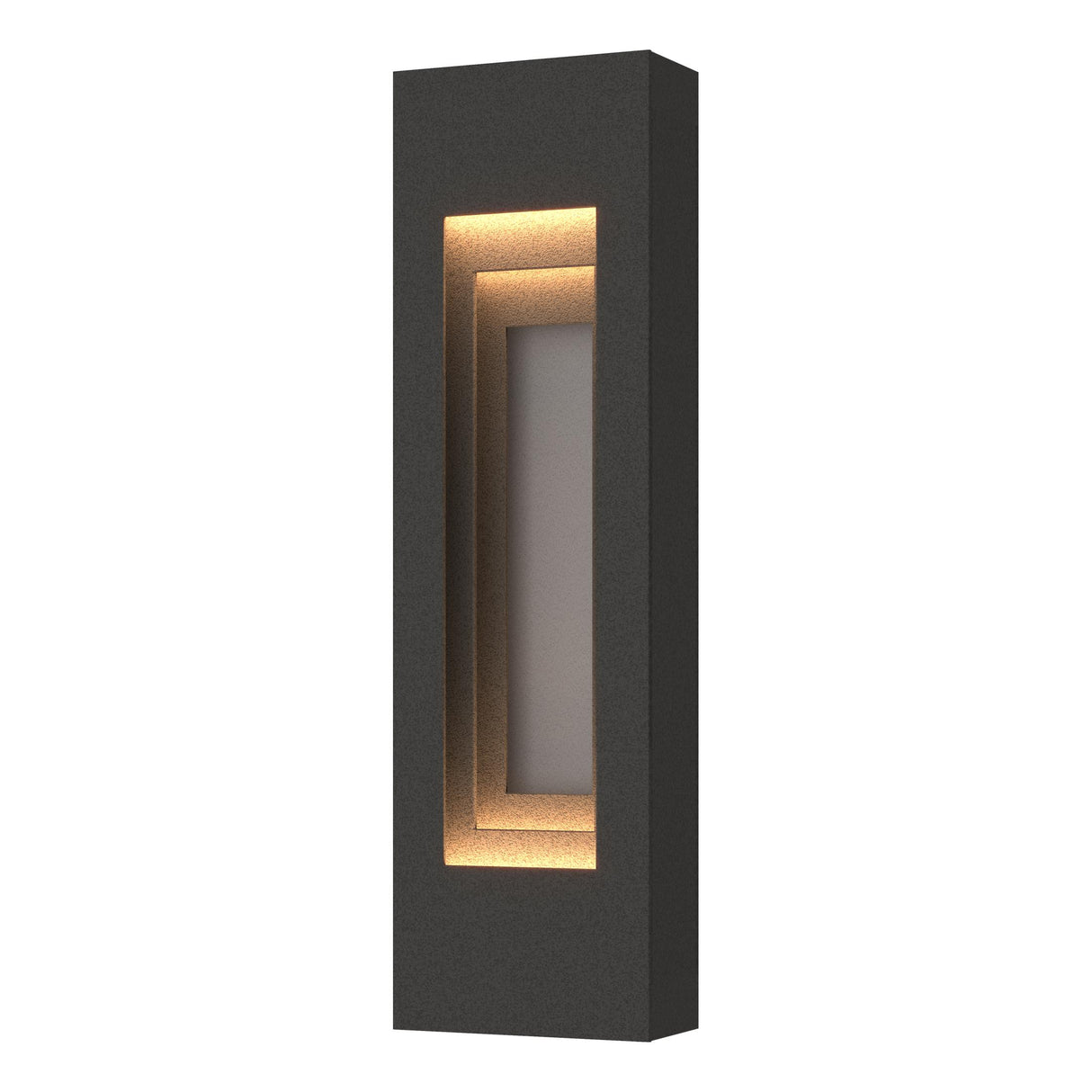 Hubbardton Forge 2023 Coastal Natural Iron Coastal Burnished Steel Procession Small Outdoor Sconce