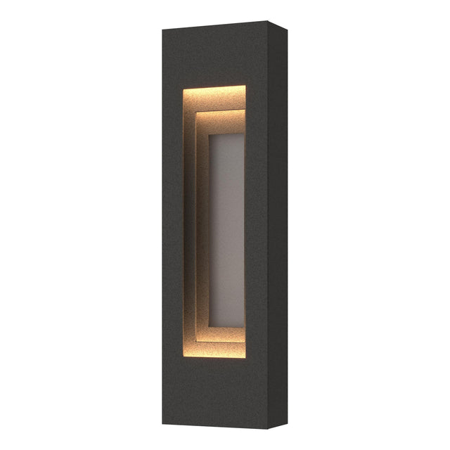 Hubbardton Forge 2023 Coastal Natural Iron Coastal Burnished Steel Procession Small Outdoor Sconce