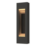 Hubbardton Forge 2023 Coastal Natural Iron Coastal Black Procession Small Outdoor Sconce