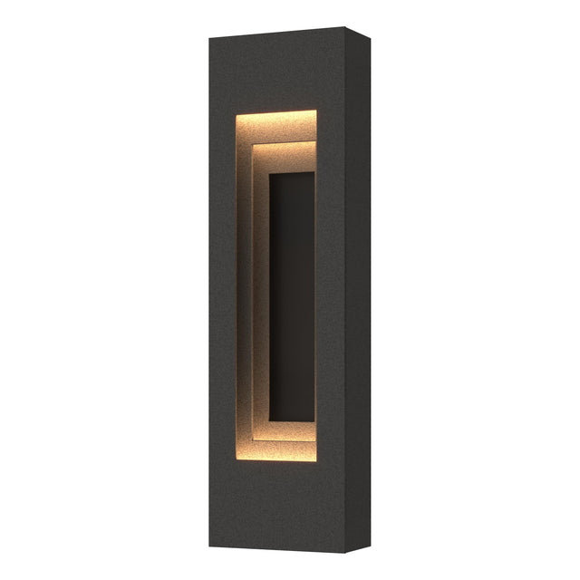 Hubbardton Forge 2023 Coastal Natural Iron Coastal Black Procession Small Outdoor Sconce