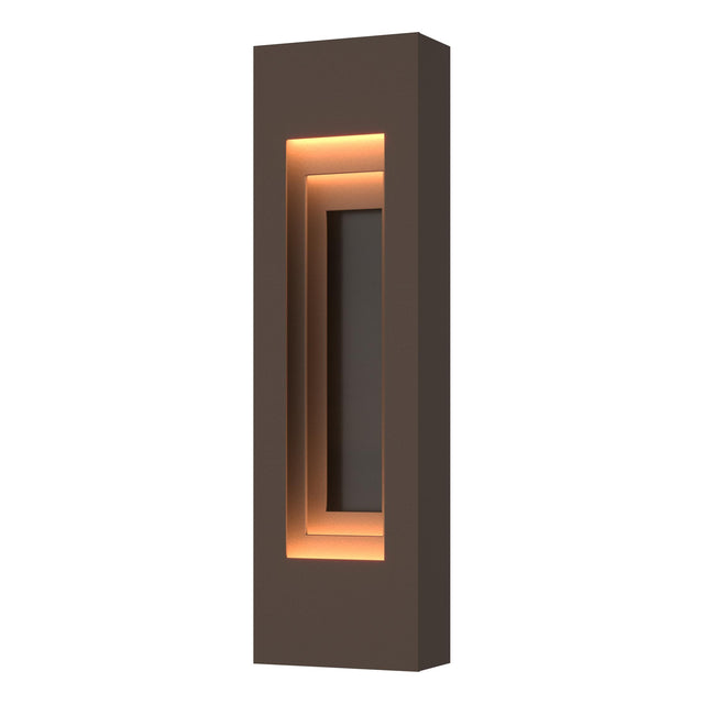 Hubbardton Forge 2023 Coastal Bronze Coastal Oil Rubbed Bronze Procession Small Outdoor Sconce
