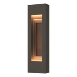 Hubbardton Forge 2023 Coastal Dark Smoke Coastal Bronze Procession Small Outdoor Sconce