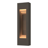 Hubbardton Forge 2023 Coastal Dark Smoke Coastal Dark Smoke Procession Small Outdoor Sconce