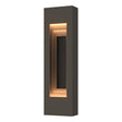 Hubbardton Forge 2023 Coastal Dark Smoke Coastal Black Procession Small Outdoor Sconce