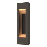 Hubbardton Forge 2023 Coastal Dark Smoke Coastal Black Procession Small Outdoor Sconce