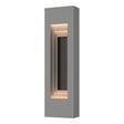 Hubbardton Forge 2023 Coastal Burnished Steel Coastal Oil Rubbed Bronze Procession Small Outdoor Sconce