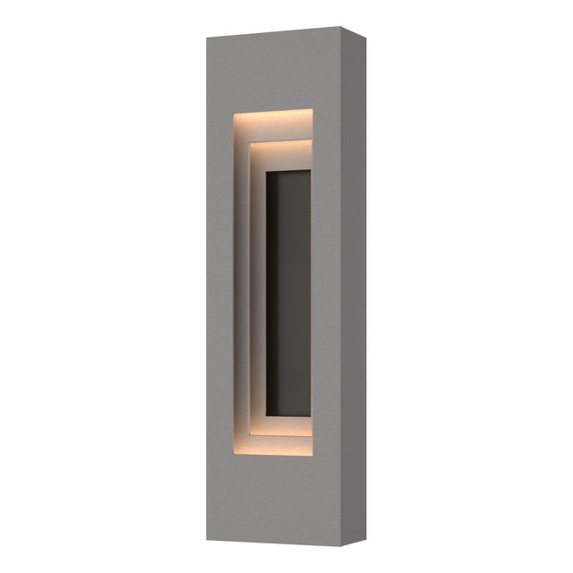 Hubbardton Forge 2023 Coastal Burnished Steel Coastal Oil Rubbed Bronze Procession Small Outdoor Sconce