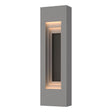 Hubbardton Forge 2023 Coastal Burnished Steel Coastal Natural Iron Procession Small Outdoor Sconce