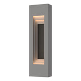 Hubbardton Forge 2023 Coastal Burnished Steel Coastal Natural Iron Procession Small Outdoor Sconce