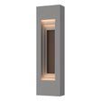 Hubbardton Forge 2023 Coastal Burnished Steel Coastal Bronze Procession Small Outdoor Sconce