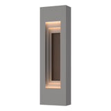 Hubbardton Forge 2023 Coastal Burnished Steel Coastal Bronze Procession Small Outdoor Sconce