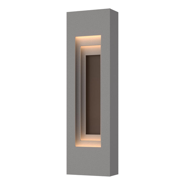 Hubbardton Forge 2023 Coastal Burnished Steel Coastal Bronze Procession Small Outdoor Sconce