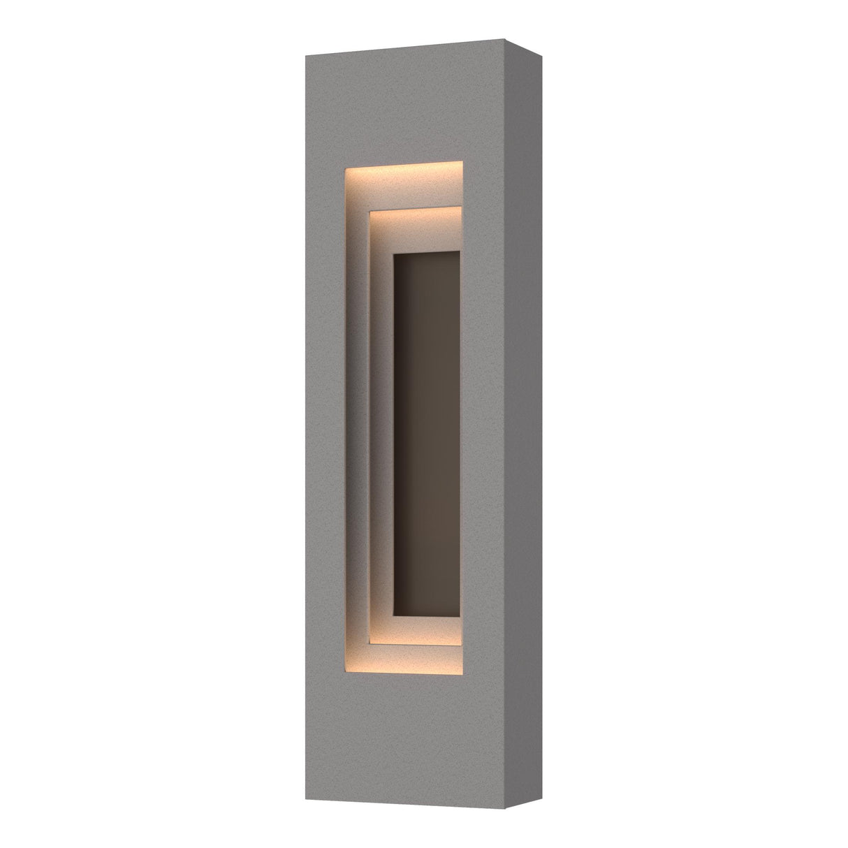 Hubbardton Forge 2023 Coastal Burnished Steel Coastal Dark Smoke Procession Small Outdoor Sconce