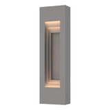 Hubbardton Forge 2023 Coastal Burnished Steel Coastal Burnished Steel Procession Small Outdoor Sconce