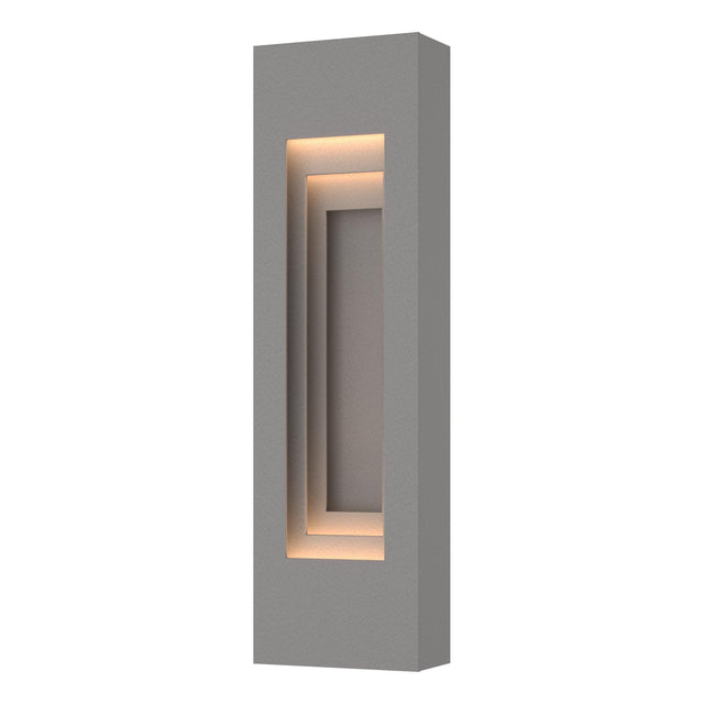 Hubbardton Forge 2023 Coastal Burnished Steel Coastal Burnished Steel Procession Small Outdoor Sconce