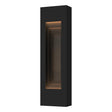 Hubbardton Forge 2023 Coastal Black Coastal Natural Iron Procession Small Outdoor Sconce