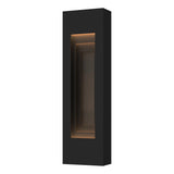 Hubbardton Forge 2023 Coastal Black Coastal Natural Iron Procession Small Outdoor Sconce
