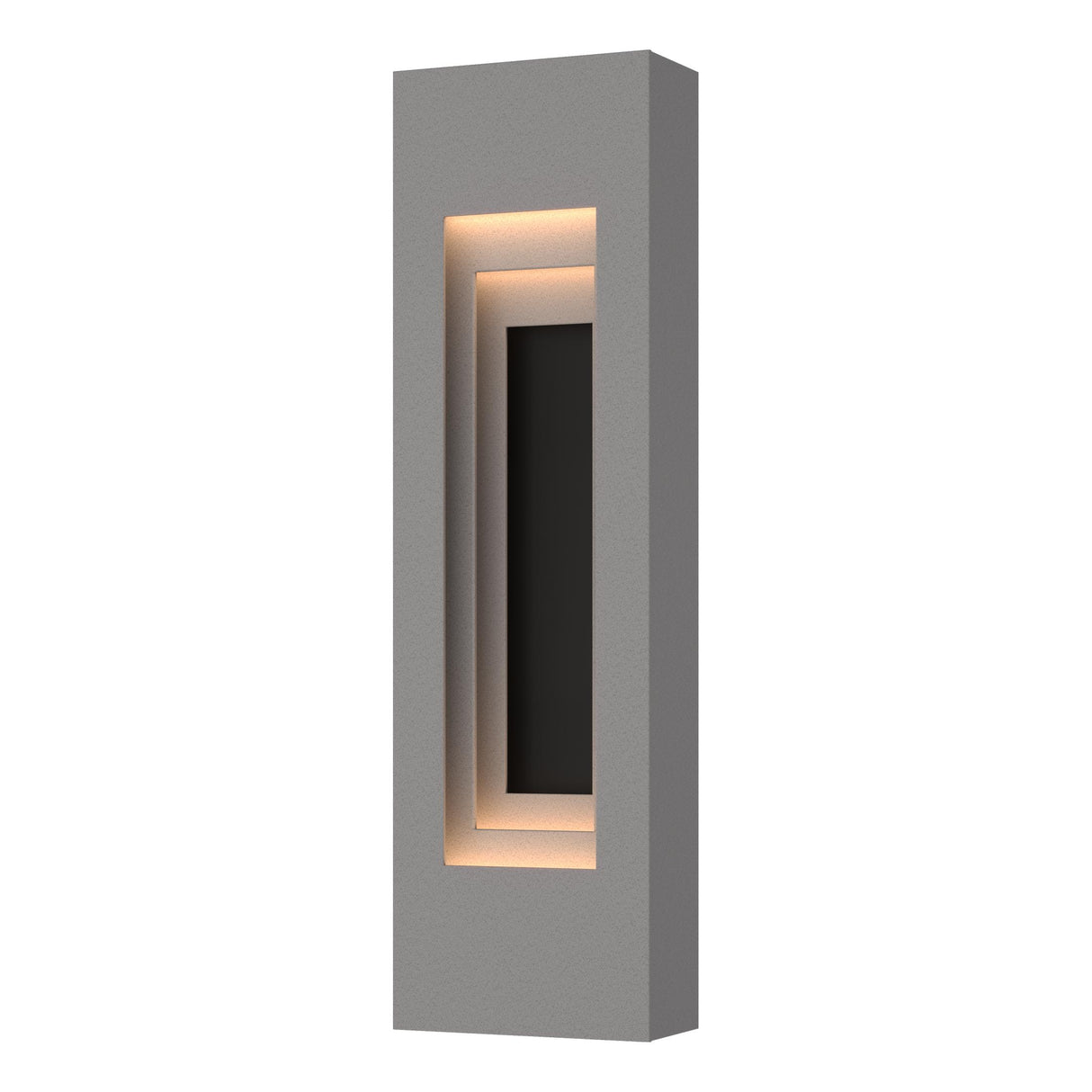 Hubbardton Forge 2023 Coastal Burnished Steel Coastal Black Procession Small Outdoor Sconce