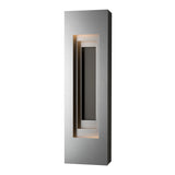 Hubbardton Forge 2023 Coastal Burnished Steel Coastal Black Procession Small Outdoor Sconce