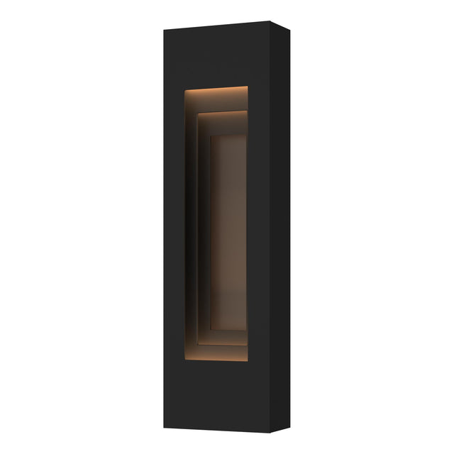 Hubbardton Forge 2023 Coastal Black Coastal Dark Smoke Procession Small Outdoor Sconce