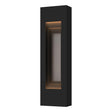 Hubbardton Forge 2023 Coastal Black Coastal Burnished Steel Procession Small Outdoor Sconce