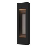 Hubbardton Forge 2023 Coastal Black Coastal Burnished Steel Procession Small Outdoor Sconce
