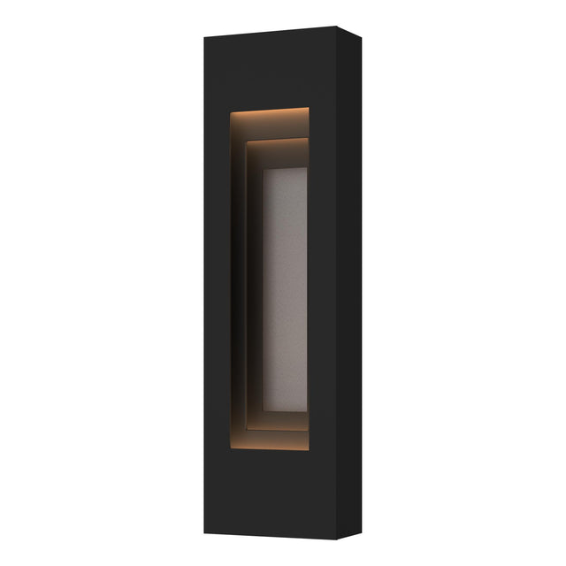 Hubbardton Forge 2023 Coastal Black Coastal Burnished Steel Procession Small Outdoor Sconce