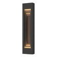 Hubbardton Forge 2023 Coastal Natural Iron Coastal Bronze Procession Large Outdoor Sconce