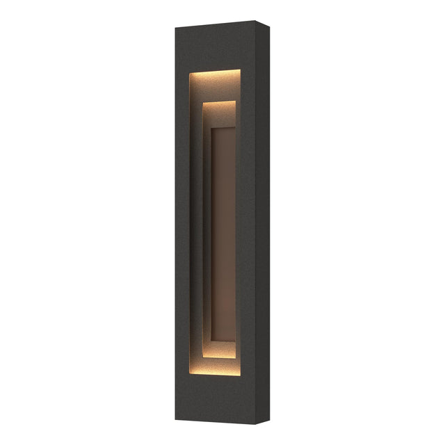 Hubbardton Forge 2023 Coastal Natural Iron Coastal Bronze Procession Large Outdoor Sconce
