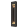 Hubbardton Forge 2023 Coastal Natural Iron Coastal Oil Rubbed Bronze Procession Large Outdoor Sconce