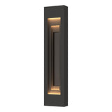Hubbardton Forge 2023 Coastal Natural Iron Coastal Oil Rubbed Bronze Procession Large Outdoor Sconce