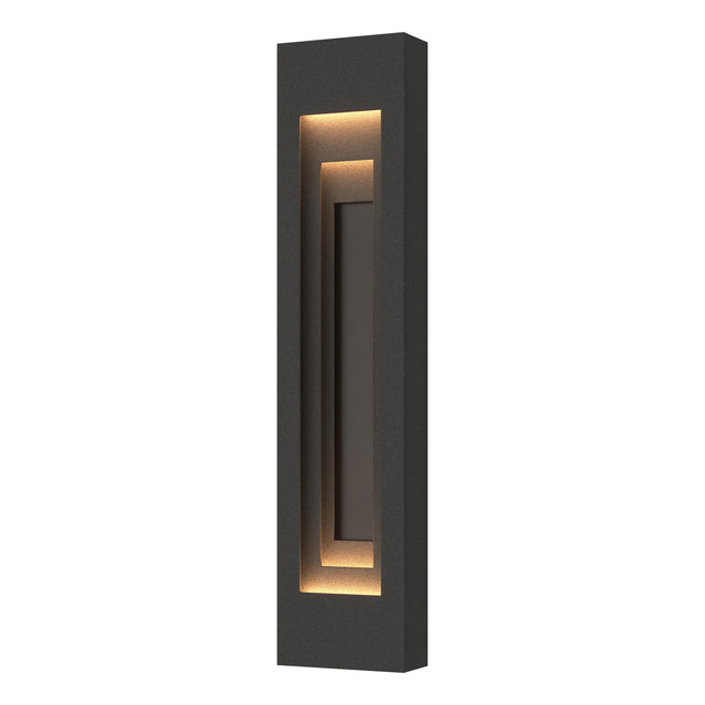Hubbardton Forge 2023 Coastal Natural Iron Coastal Oil Rubbed Bronze Procession Large Outdoor Sconce