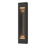 Hubbardton Forge 2023 Coastal Natural Iron Coastal Dark Smoke Procession Large Outdoor Sconce