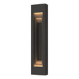 Hubbardton Forge 2023 Coastal Natural Iron Coastal Black Procession Large Outdoor Sconce
