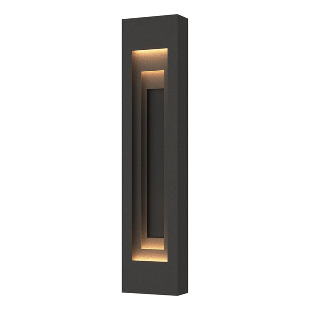 Hubbardton Forge 2023 Coastal Natural Iron Coastal Black Procession Large Outdoor Sconce