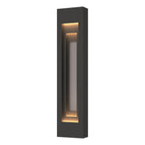 Hubbardton Forge 2023 Coastal Natural Iron Coastal Burnished Steel Procession Large Outdoor Sconce