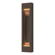 Hubbardton Forge 2023 Coastal Bronze Coastal Natural Iron Procession Large Outdoor Sconce