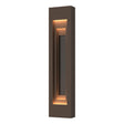 Hubbardton Forge 2023 Coastal Bronze Coastal Oil Rubbed Bronze Procession Large Outdoor Sconce