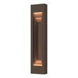 Hubbardton Forge 2023 Coastal Bronze Coastal Bronze Procession Large Outdoor Sconce