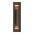 Hubbardton Forge 2023 Coastal Bronze Coastal Dark Smoke Procession Large Outdoor Sconce