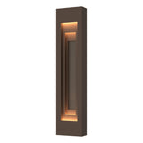 Hubbardton Forge 2023 Coastal Bronze Coastal Dark Smoke Procession Large Outdoor Sconce