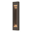 Hubbardton Forge 2023 Coastal Dark Smoke Coastal Bronze Procession Large Outdoor Sconce