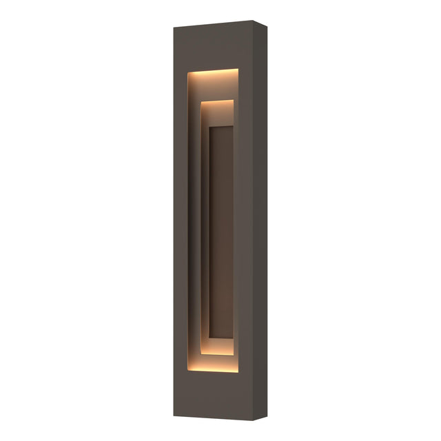 Hubbardton Forge 2023 Coastal Dark Smoke Coastal Bronze Procession Large Outdoor Sconce