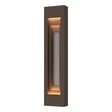 Hubbardton Forge 2023 Coastal Bronze Coastal Burnished Steel Procession Large Outdoor Sconce