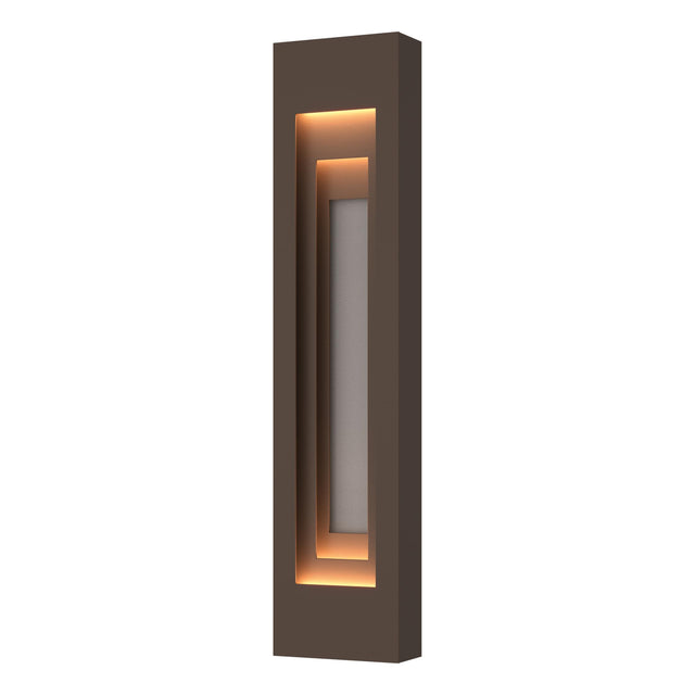 Hubbardton Forge 2023 Coastal Bronze Coastal Burnished Steel Procession Large Outdoor Sconce
