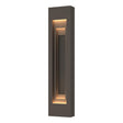 Hubbardton Forge 2023 Coastal Dark Smoke Coastal Natural Iron Procession Large Outdoor Sconce