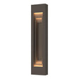 Hubbardton Forge 2023 Coastal Dark Smoke Coastal Dark Smoke Procession Large Outdoor Sconce