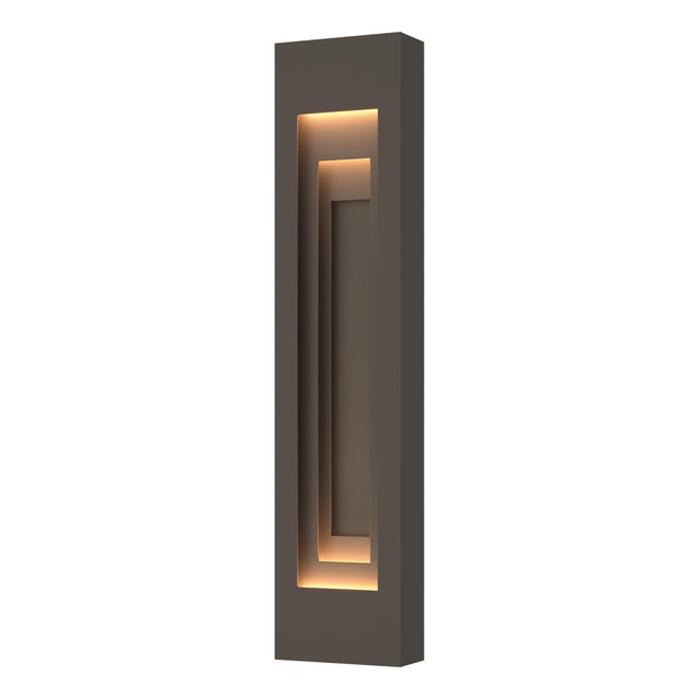 Hubbardton Forge 2023 Coastal Dark Smoke Coastal Dark Smoke Procession Large Outdoor Sconce
