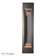 Hubbardton Forge 2023 Coastal Dark Smoke Coastal Burnished Steel Procession Large Outdoor Sconce