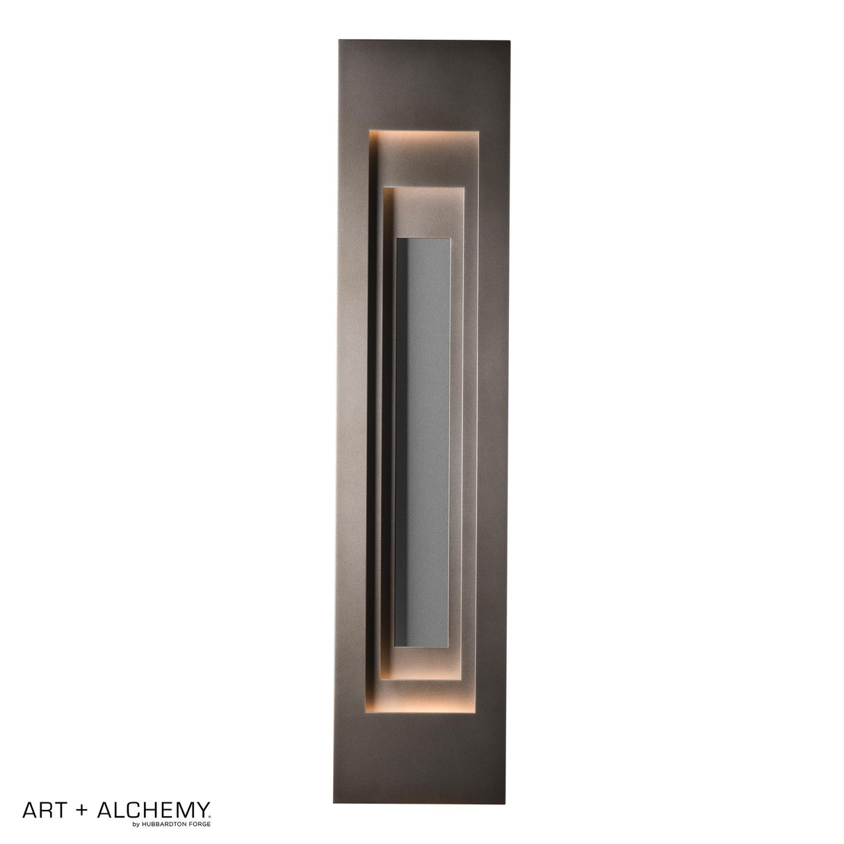 Hubbardton Forge 2023 Coastal Dark Smoke Coastal Burnished Steel Procession Large Outdoor Sconce